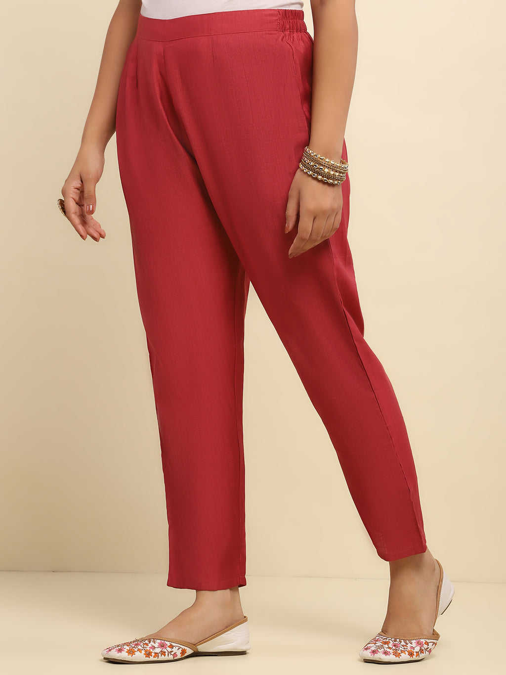 Cotton Embroidered Printed Women's 3 PC Long Kurta Set- White